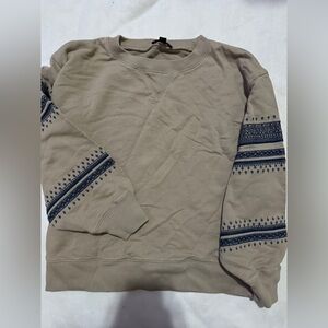 J.Crew: Embroidered Sweatshirt Womens Small